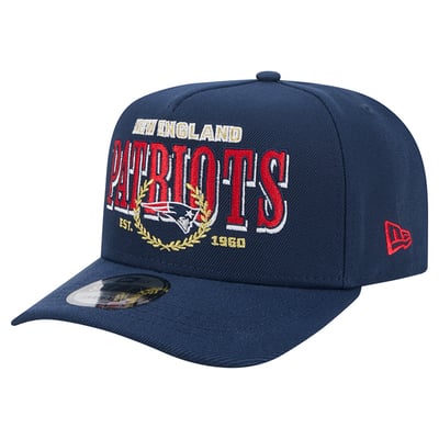 New England Patriots New Era Laurel A-Frame 9FIFTY Snapback Hat - Navy