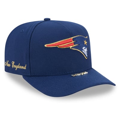 New England Patriots New Era Visor Pin 9FIFTY A-Frame Snapback Hat - Navy