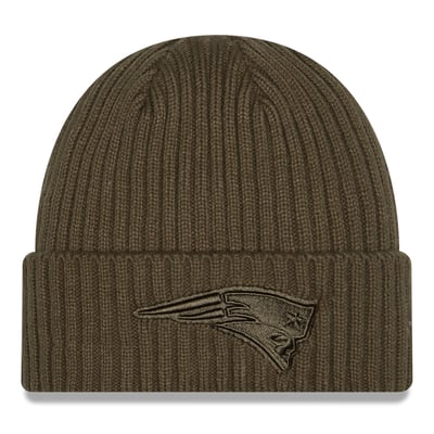  New England Patriots New Era Color Pack Cuffed Knit Hat - Olive