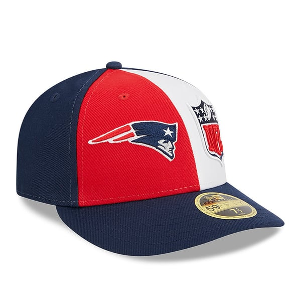 Red Embellished Patriots Cap New England Patriots THROWBACK SUPER-SHOT STRAPBACK Royal  main image 3