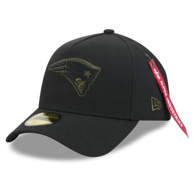 New England Patriots New Era x Alpha Industries A-Frame 59FORTY Fitted Hat - Black