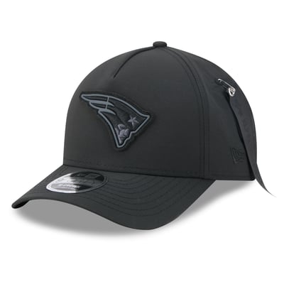New England Patriots New Era x Alpha Industries A-Frame 9FORTY Adjustable Hat - Black