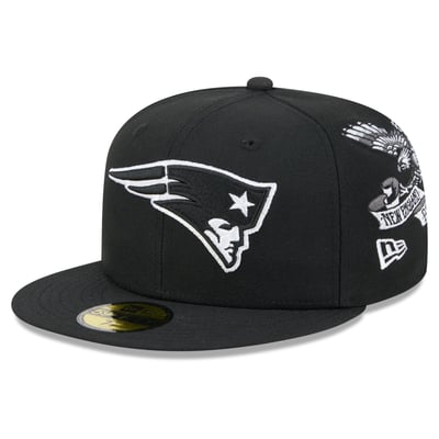 New England Patriots New Era x BJ Betts 2026 Salute To Service Lifestyle 59FIFTY Fitted Hat - Black
