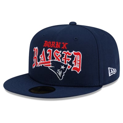New England Patriots New Era x Born x Raised 59FIFTY Fitted Hat - Navy