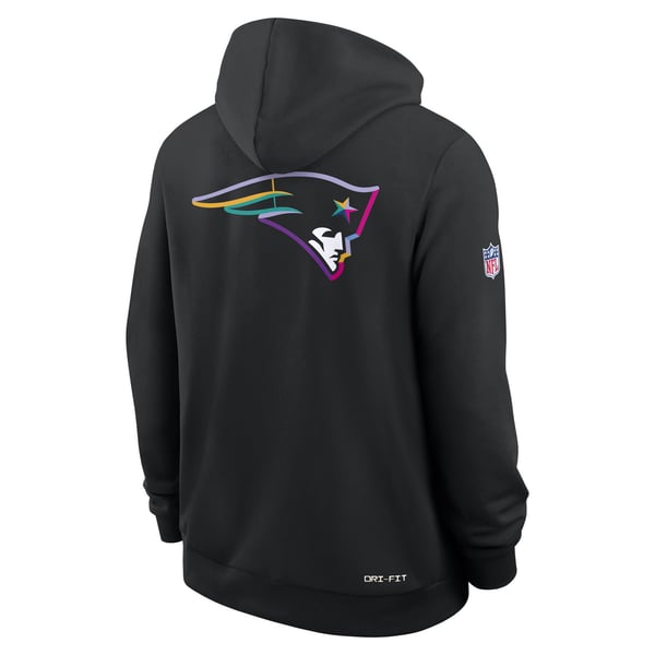 Men's Nike Black Los Angeles Rams 2025 NFL Crucial Catch Sideline Standard Issue Dri-FIT Hoodie