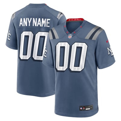  New England Patriots Nike Rivalries Collection Custom Game Jersey - Blue