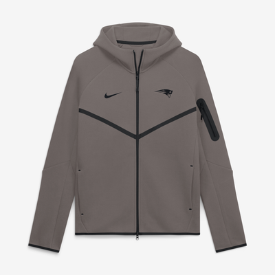  New England Patriots Nike Tech Fleece Raglan Full-Zip Windrunner Hoodie - Charcoal