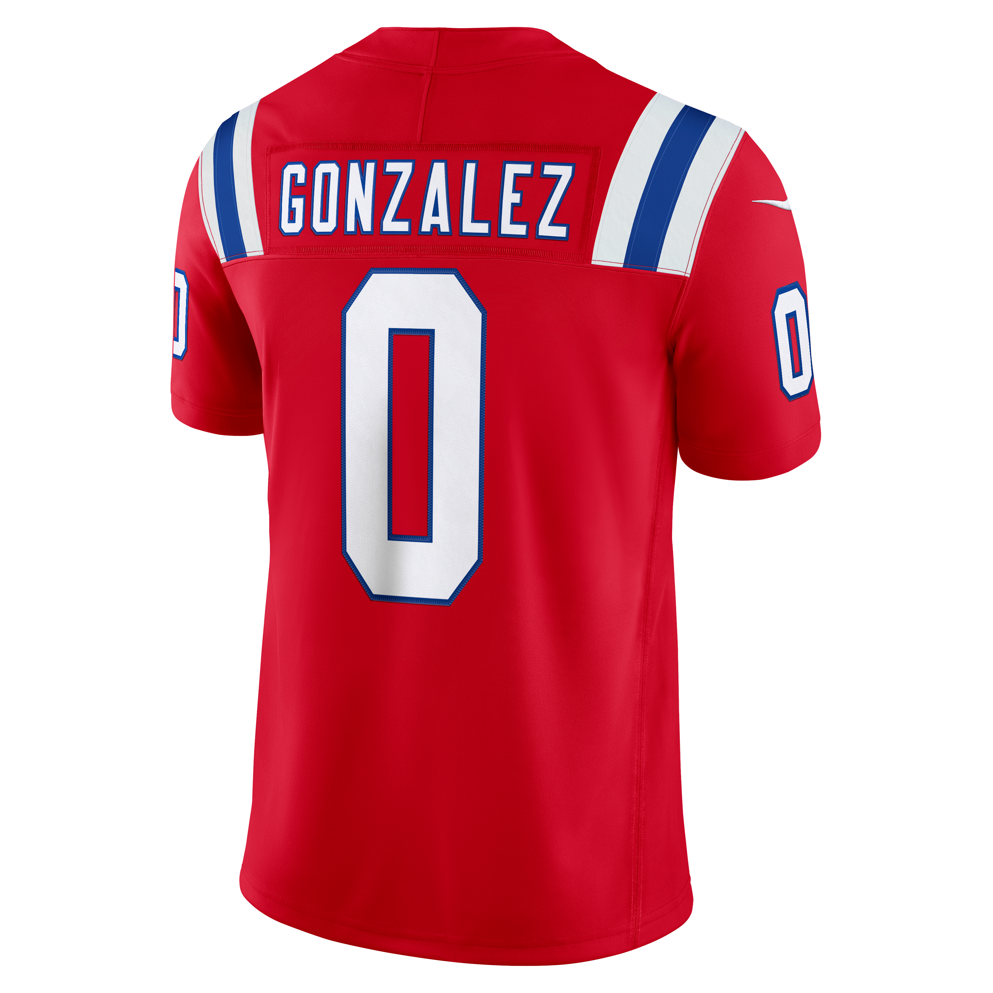 Christian Gonzalez New England Patriots Alternate Vapor F.U.S.E. Stitched Limited Jersey Red