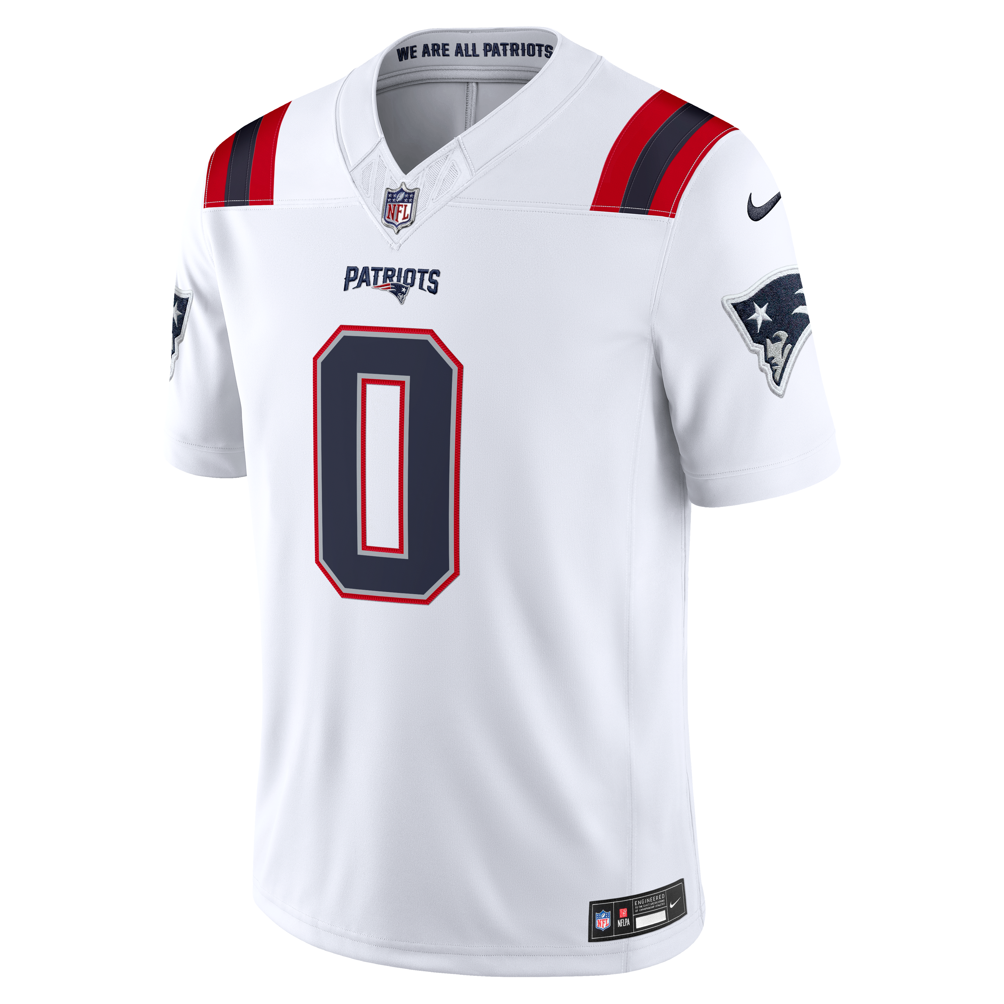 Christian Gonzalez New England Patriots Vapor F.U.S.E. Stitched Limited Jersey White