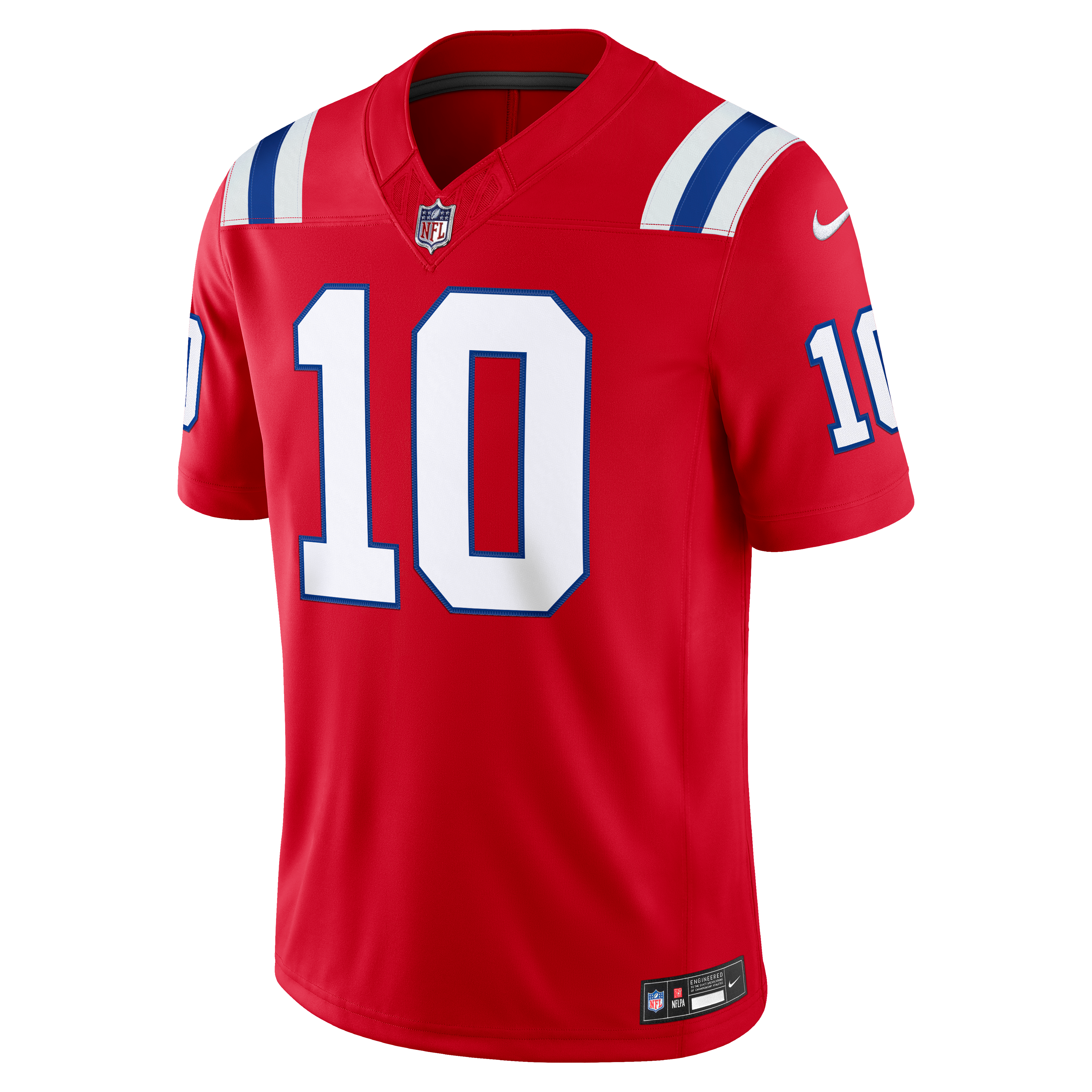 Drake Maye New England Patriots Alternate Vapor F.U.S.E. Stitched Limited Jersey Red