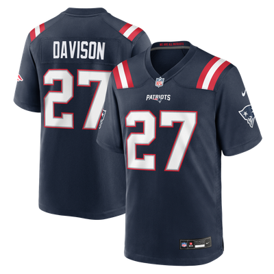 Elliott Davison New England Patriots Nike Team Game Jersey - Navy