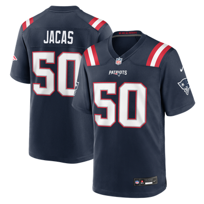 Gabe Jacas New England Patriots Nike Team Game Jersey - Navy