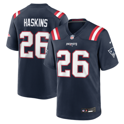 Hassan Haskins New England Patriots Nike Team Game Jersey - Navy