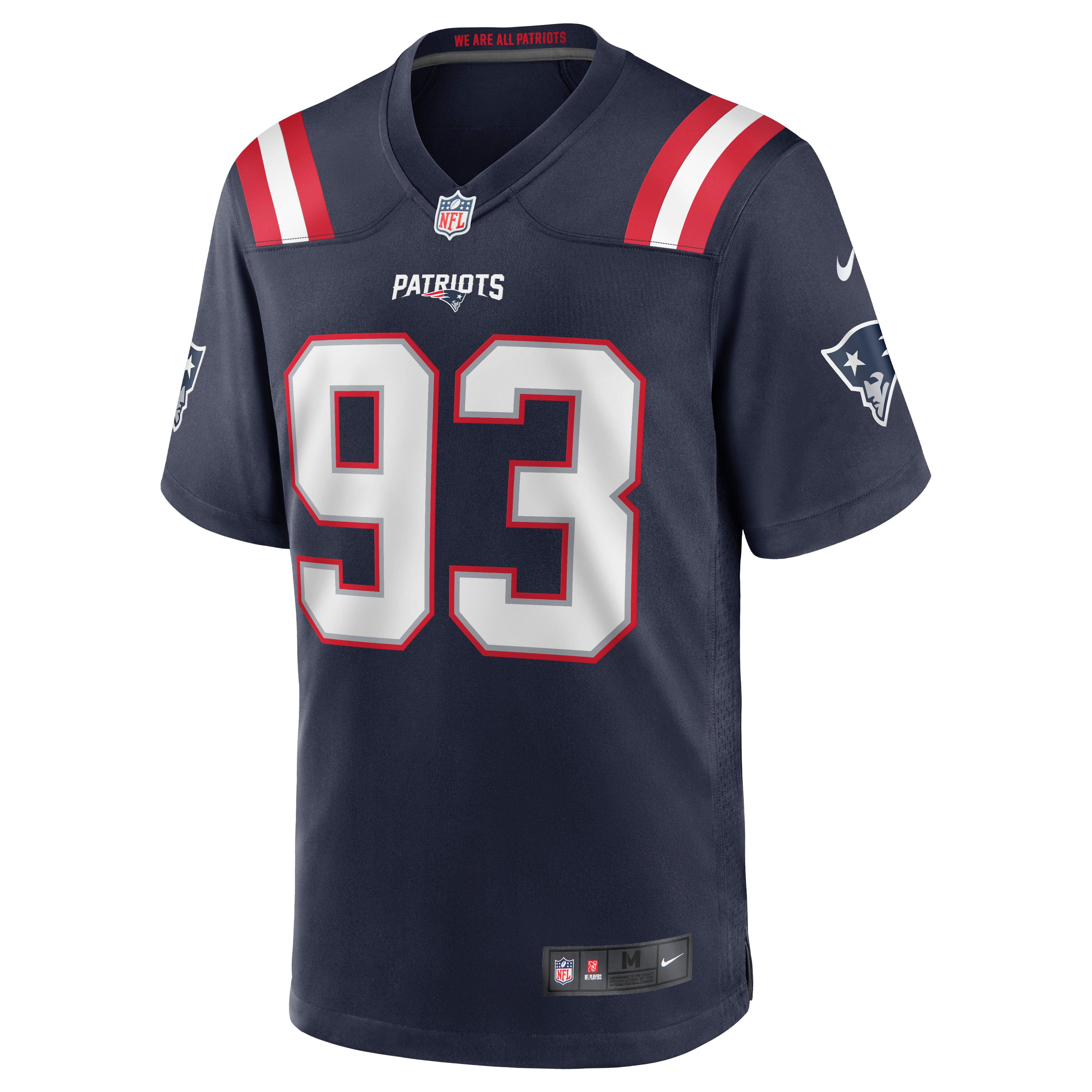 Men's Nike Lawrence Guy Navy New England Patriots Game Jersey