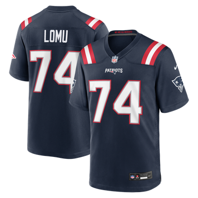 Caleb Lomu New England Patriots Nike Team Game Jersey - Navy