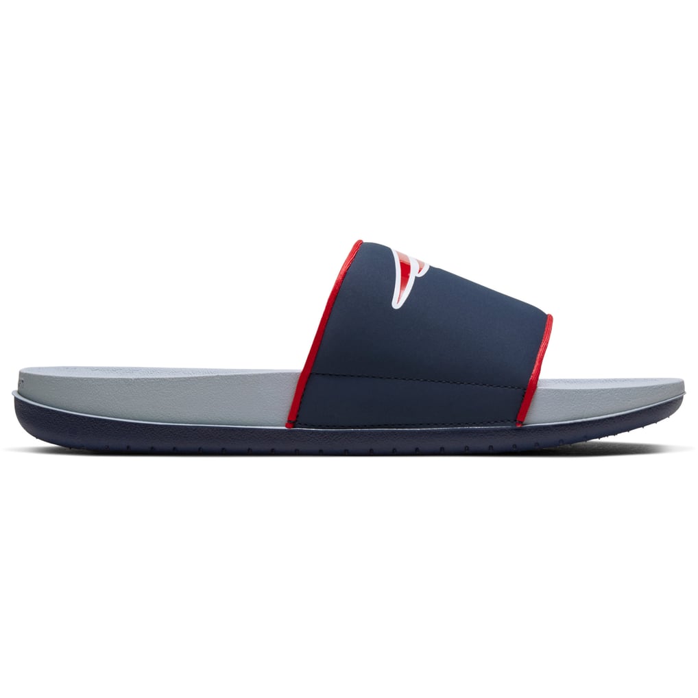 Nike Off Court Slides New England Patriots Sandals Mens Size 8 NFL Football New New England Patriots Nike Off-Court Slide Sandals - Navy/Gray main image 2