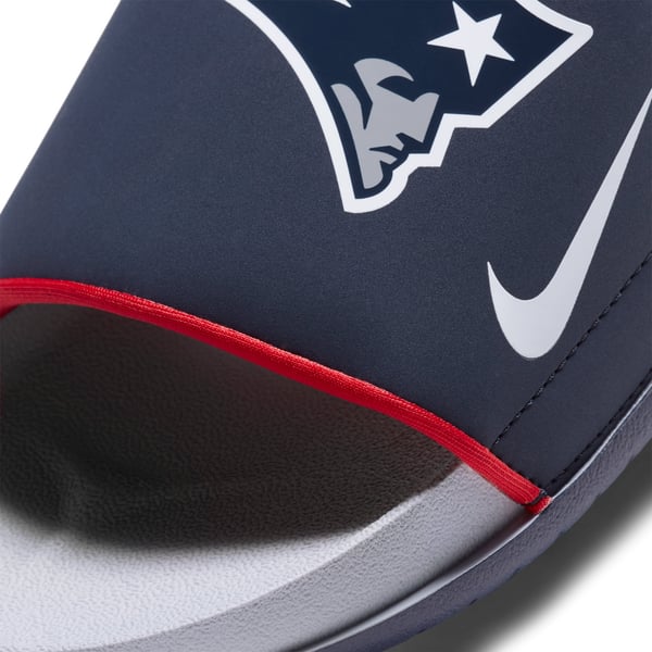 New England Patriots Nike Off-Court Slide Sandals - Navy/Gray