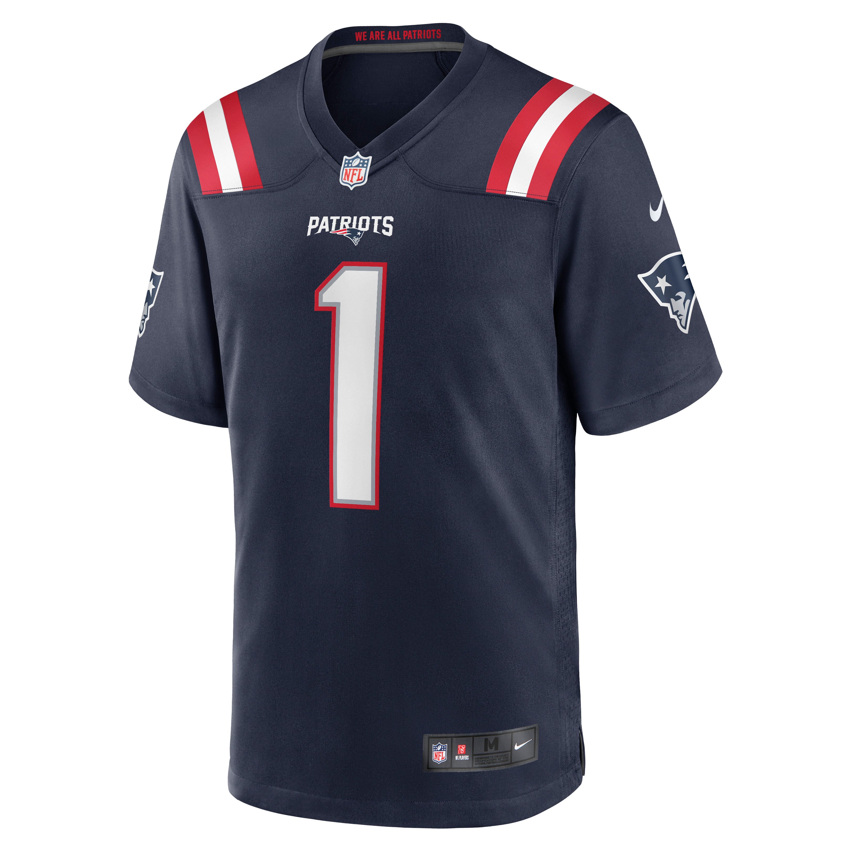 Men's Nike N'Keal Harry Navy New England Patriots Game Player Jersey