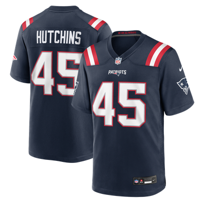 Quintayvious Hutchins New England Patriots Nike Team Game Jersey - Navy