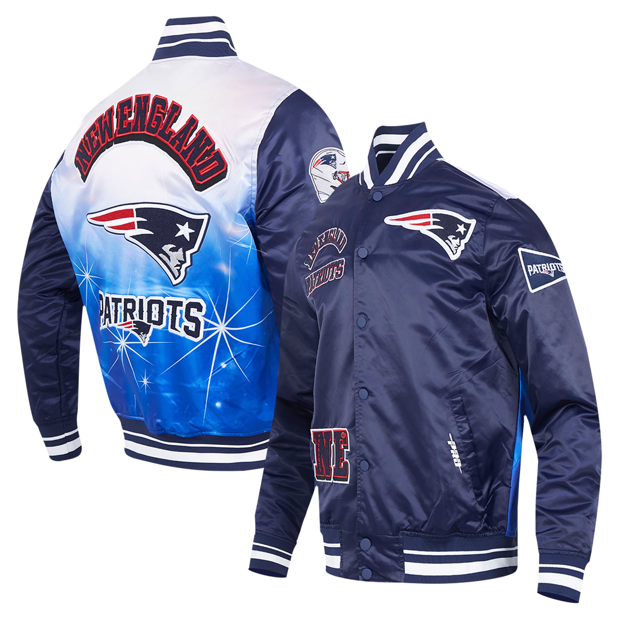 New England Patriots Pro Standard Sublimated Satin Full-Snap 
