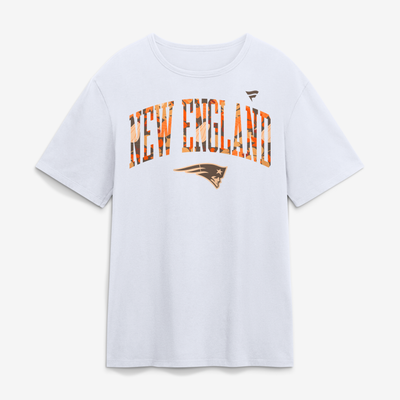 New England Patriots Fall Wordmark T-Shirt - White