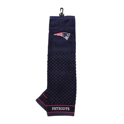 New England Patriots 16" X 22" Tri-Fold Embroidered Scrubber Golf Towel