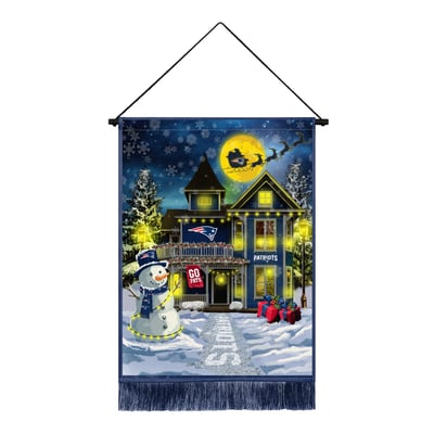New England Patriots 18" x 24" LED Christmas Tapestry