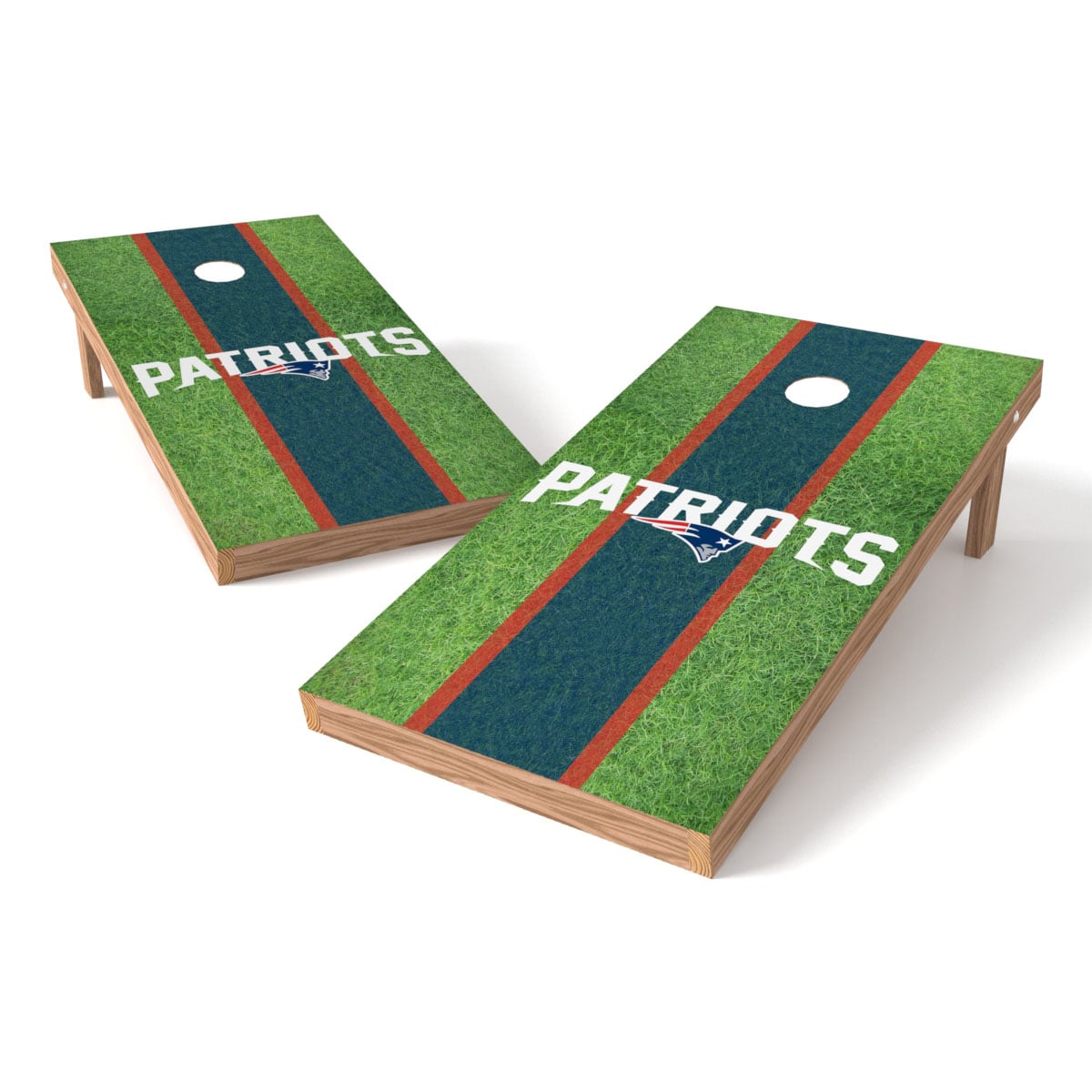 New England Patriots 2' x 4' Field XL Shield Cornhole Board