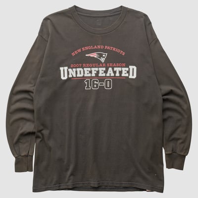 New England Patriots 2007 Long Sleeve T-shirt - Black - M by Fanatics Real Vintage