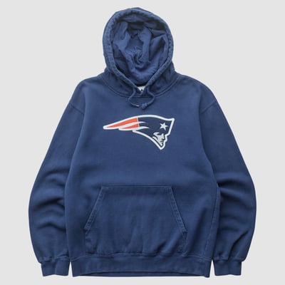 New England Patriots 2010s Hooded Pullover Sweatshirt - Navy - XXS by Fanatics Real Vintage