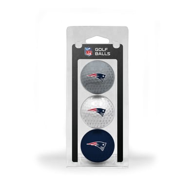 New England Patriots 3-Pack Multi-Colored Team Golf Ball Set