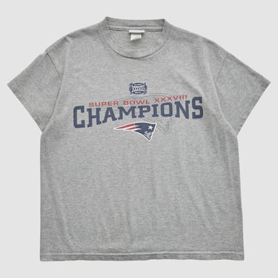 New England Patriots CSA 2004 T-shirt - Gray - S by Fanatics Real Vintage