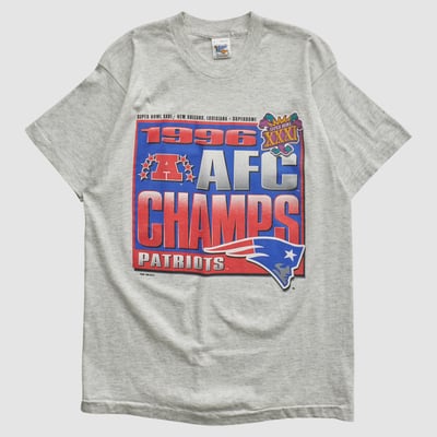 New England Patriots Fan Sportswear 1996 T-shirt - Heather Gray - M by Fanatics Real Vintage