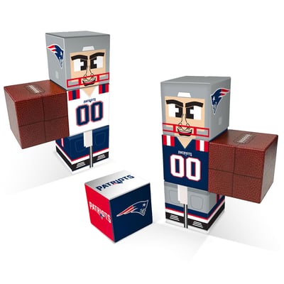 New England Patriots Home & Away Magnetic Fidget Building Cubes Combo Set