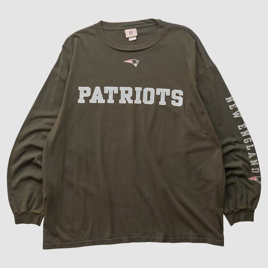 New England Patriots NFL 2000s Long Sleeve T-shirt - Black - 2XL by Fanatics Real Vintage