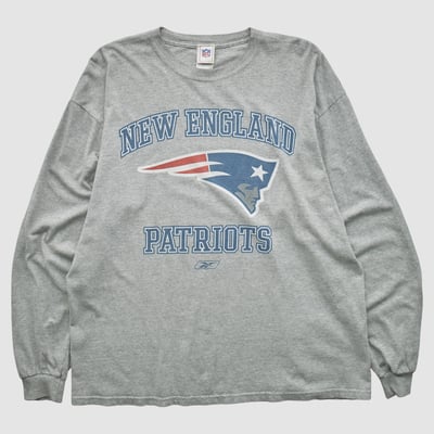 New England Patriots NFL 2000s Long Sleeve T-shirt - Heather Gray - 2XL by Fanatics Real Vintage