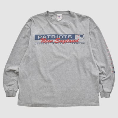 New England Patriots NFL 2000s Long Sleeve T-shirt - Heather Gray - XL by Fanatics Real Vintage
