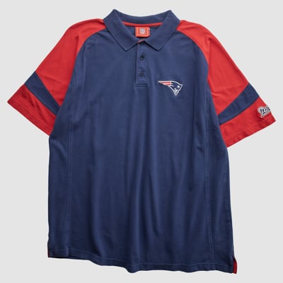 New England Patriots NFL 2000s Polo - Navy - XL by Fanatics Real Vintage
