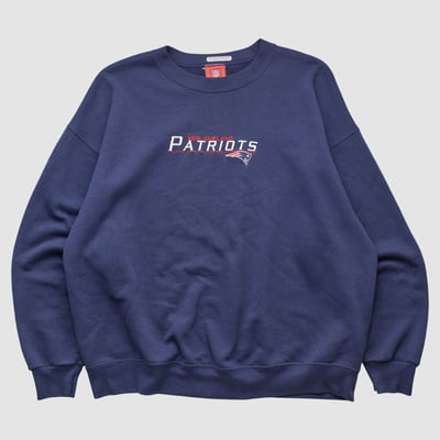 New England Patriots NFL 2000s Pullover Sweatshirt - Navy - L by Fanatics Real Vintage