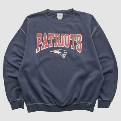 New England Patriots NFL 2000s Pullover Sweatshirt - Navy - L by Fanatics Real Vintage