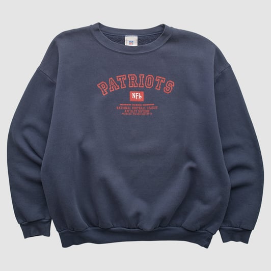 New England Patriots NFL 2000s Pullover Sweatshirt - Navy - XL by Fanatics Real Vintage