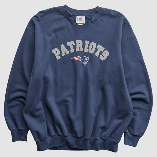 New England Patriots NFL 2000s Pullover Sweatshirt - Navy - XL by Fanatics Real Vintage