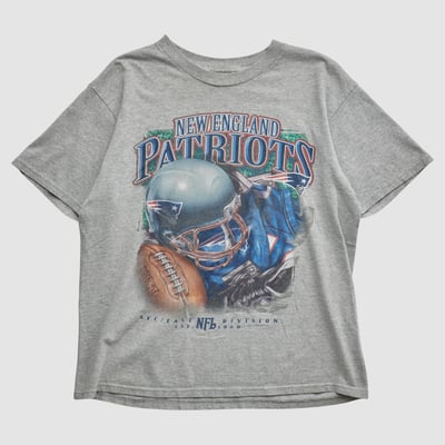 New England Patriots NFL 2000s T-shirt - Gray - S by Fanatics Real Vintage