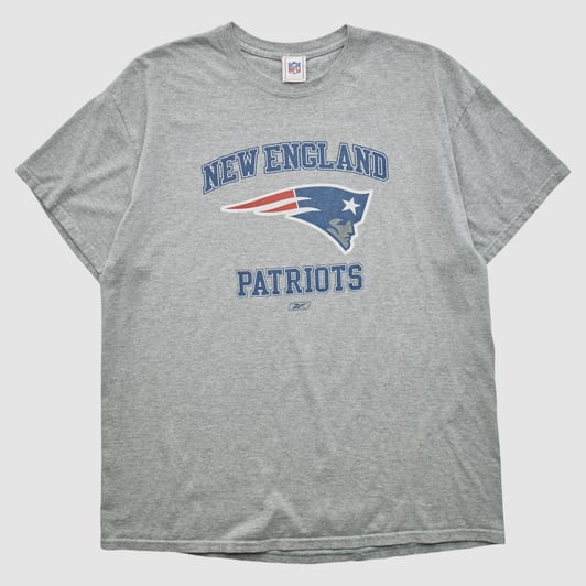 New England Patriots NFL 2000s T-shirt - Heather Gray - L by Fanatics Real Vintage