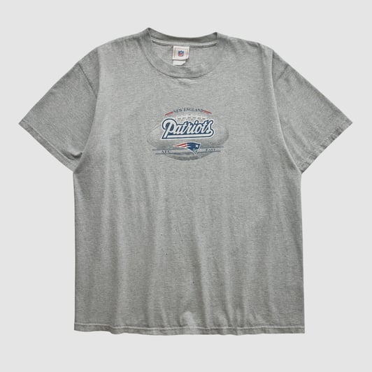 New England Patriots NFL 2000s T-shirt - Heather Gray - M by Fanatics Real Vintage
