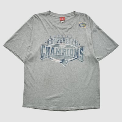 New England Patriots NFL 2003 T-shirt - Heather Gray - 2XL by Fanatics Real Vintage