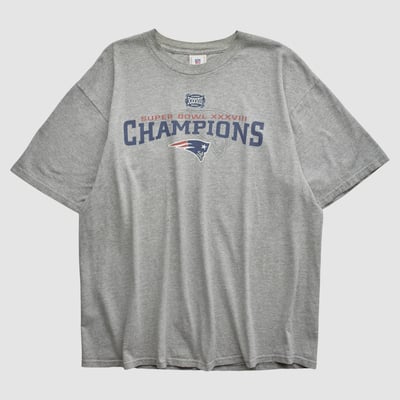 New England Patriots NFL 2004 T-shirt - Heather Gray - XL by Fanatics Real Vintage