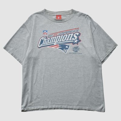New England Patriots NFL 2007 T-shirt - Heather Gray - L by Fanatics Real Vintage