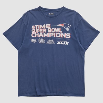 New England Patriots NFL 2015 T-shirt - Navy - XL by Fanatics Real Vintage
