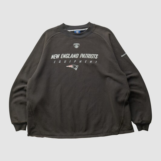New England Patriots Reebok 2000s Pullover Sweatshirt - Black - 3XL by Fanatics Real Vintage
